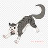 Cartoon Cat Puppy Iron On Heat Transfer Printing Vinyl Patches Sticker for Clothes DIY Appliques Washable Patches