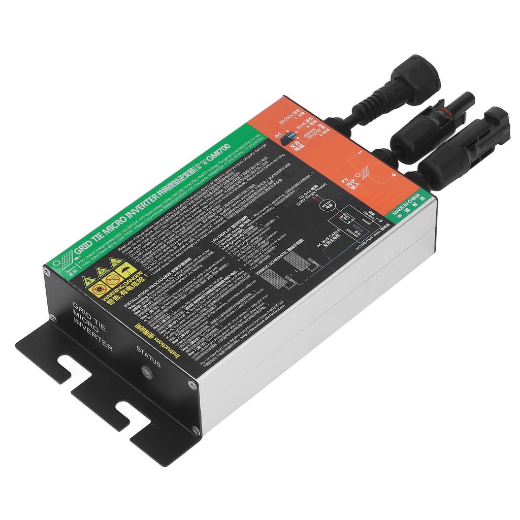 Солнечный микроинвертор Сетевой микроинвертор MPPT Чистая синусоида AC 120 В для управления