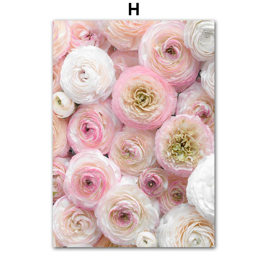 Розовая сакура, роза, пион, Париж, свежий цветок, пейзаж, постеры, принты, картины на холсте, настенные художественные картины для гостиной, домашний декор