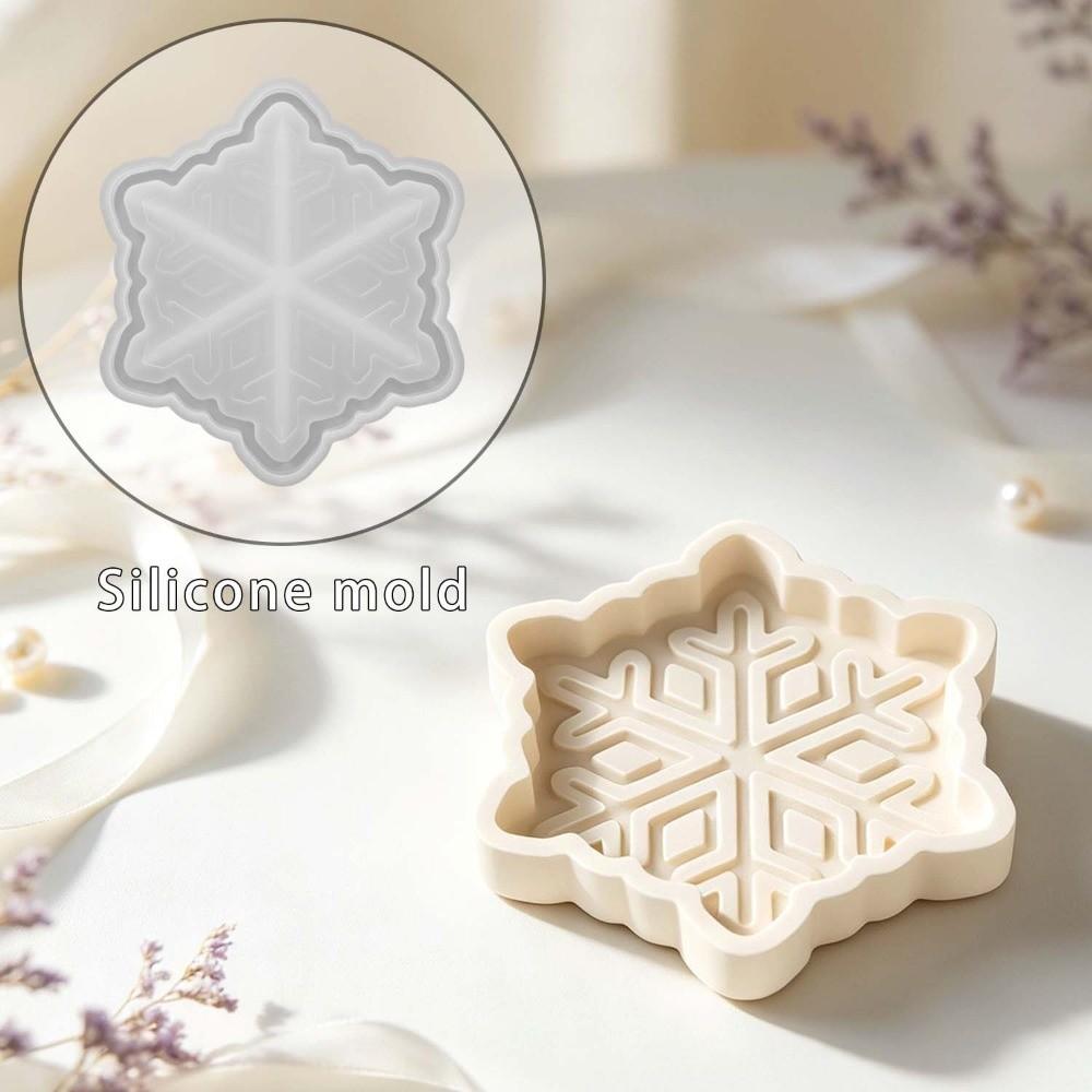 Silicone Christmas Tray Mold DIY Epoxy Resin Plaster Wax Mold Beginner Friendly