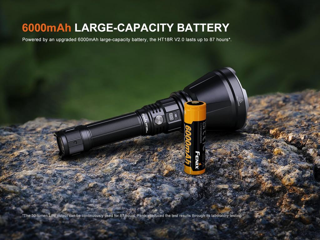 Fenix HT18R Flashlight with 1100m Beam Distance V2.0