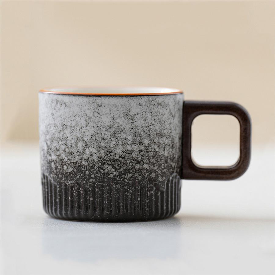 60 мл Градиентная керамическая чайная чашка с ручкой, термостойкая кофейная чашка, бытовая мини-минималистичная кружка ручной работы