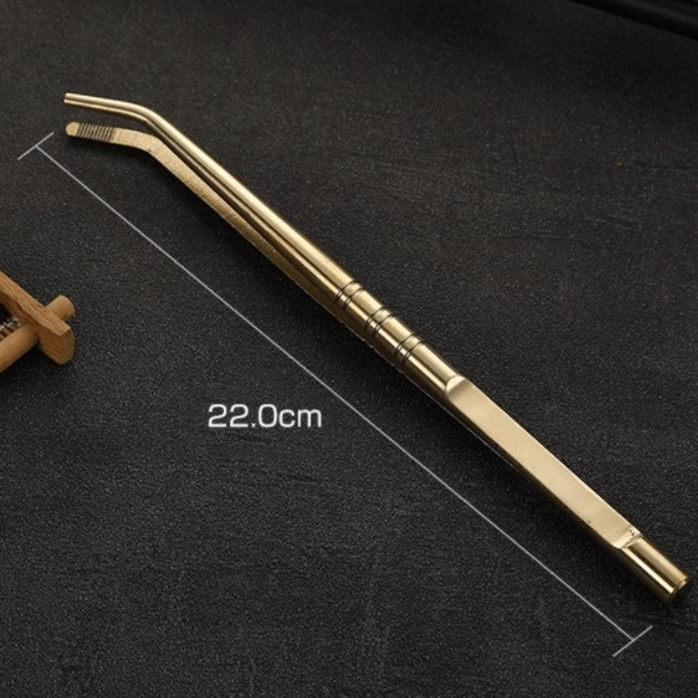 Japanese Tea Tweezers Brass Leaf Tea Scoops New Leaf Spatula Kitchen Tool