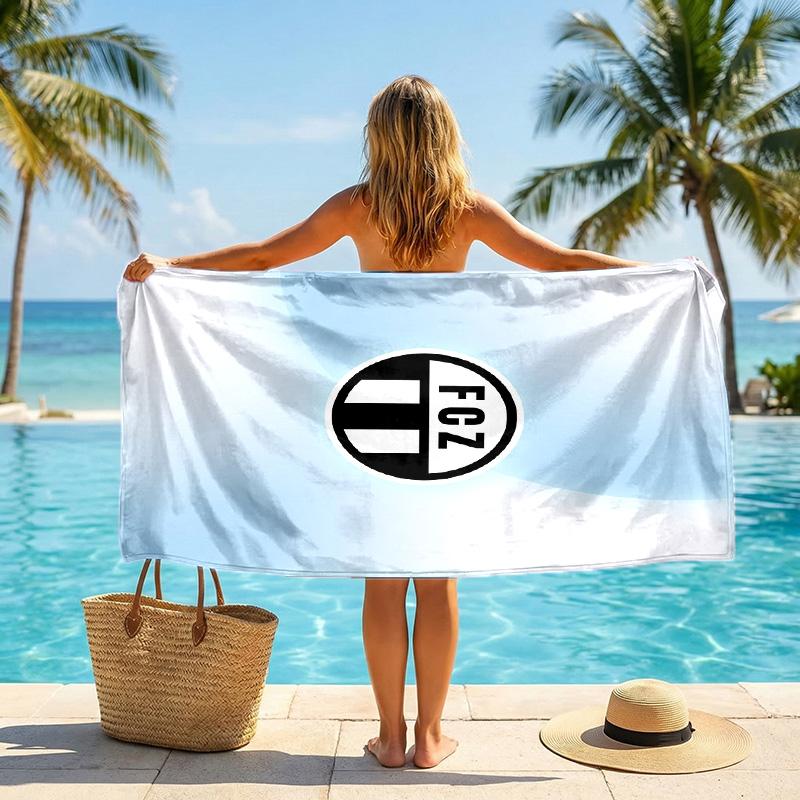 FC Zürich print Quick Dry Beach Towel Microfiber Absorbent Portable Travel Swimming Towel
