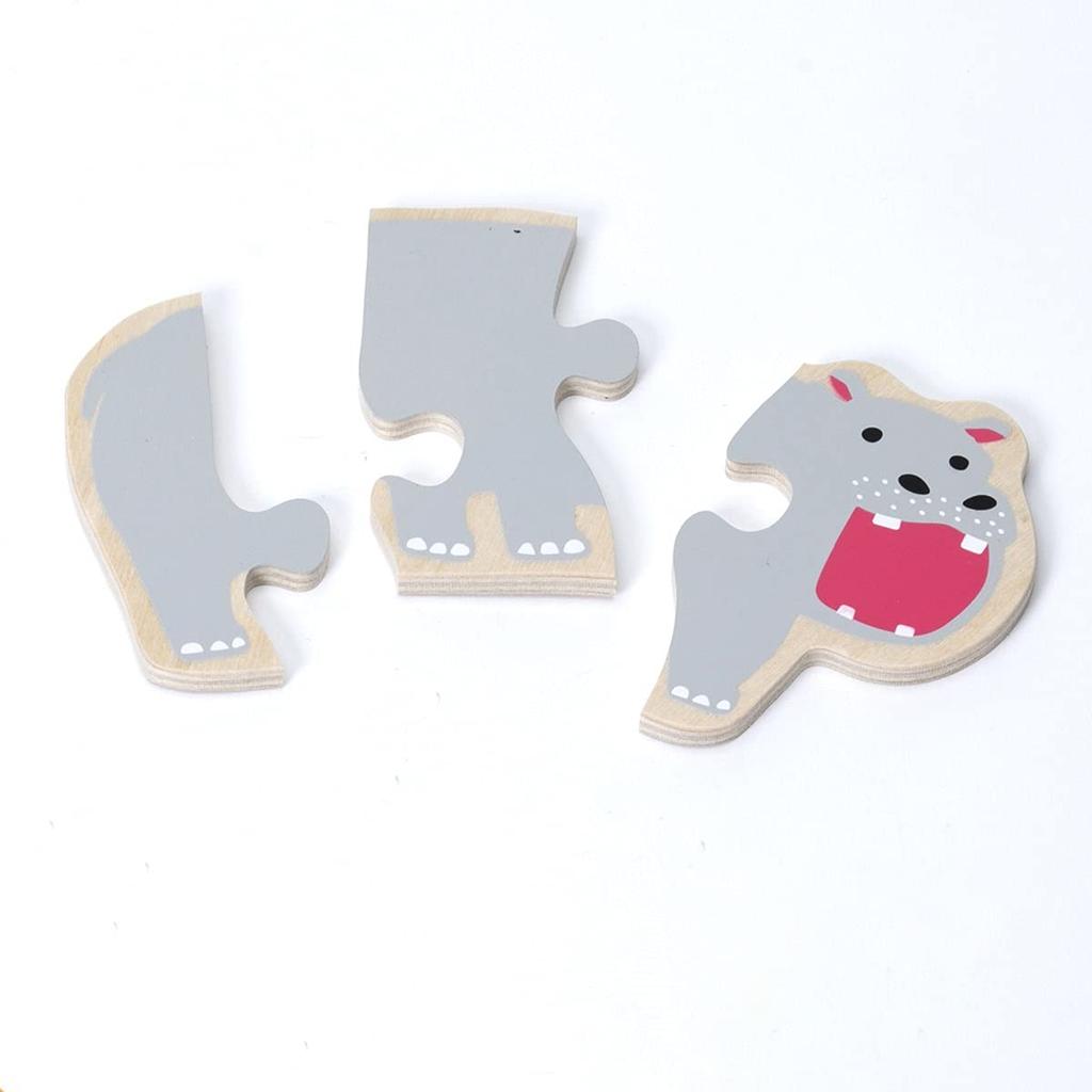 Bornelund Beleduc Fun Learning Picture Matching Puzzle "Zoo" for ages 1 and up (BE92250) Available in blue, orange, green, etc.