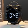 Student Alarm Clock with Extra Loud Metal Chime - Essential for Heavy Sleepers Multi-Functional Plug-In Clock for Kids
