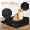 Portable Foldable Fabric Cat Litter Box