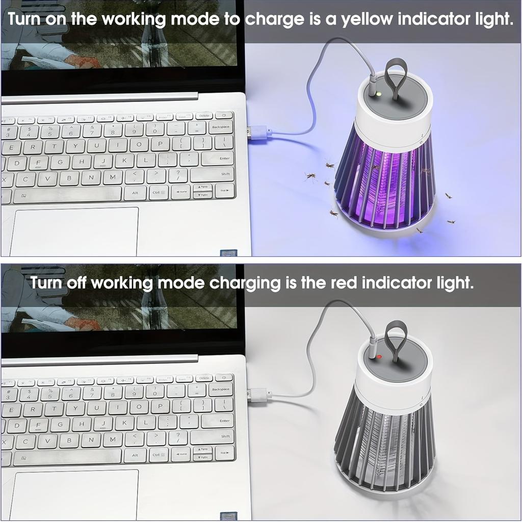 Уничтожитель насекомых Уничтожитель комаров Ловушка для мух Лампа-убийца комаров USB Электрическая безызлучательная светодиодная Бесшумная Уничтожитель постельных клопов