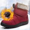 Женские зимние ботинки, зимние нескользящие, теплые, водонепроницаемые, без застежек, ботильоны, новинка 2024 года, теплые, уличные, короткие, из хлопка, Botas Mujer
