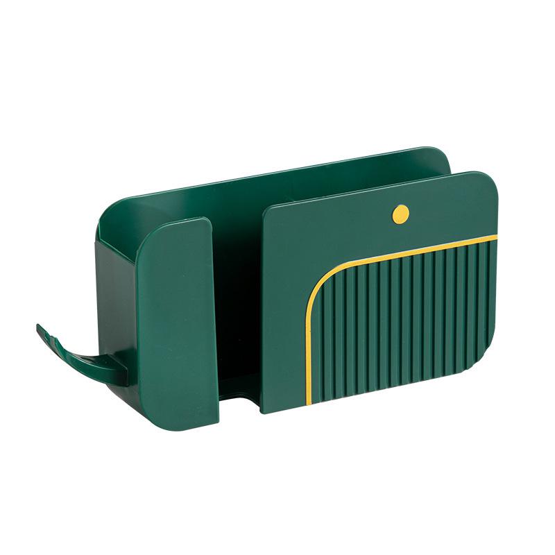 Wall-Mounted Remote & Phone Storage Rack