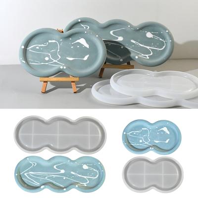 DIY поднос, форма для подставки, форма для эпоксидной смолы, овальная тарелка, коврик для чашки, силиконовая форма, держатель для ювелирных изделий, органайзеры, форма