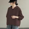 Женская толстовка с капюшоном и длинным рукавом, новый весенне-осенний дизайн, карман, повседневная, универсальная, свободная, стройнящая кофта