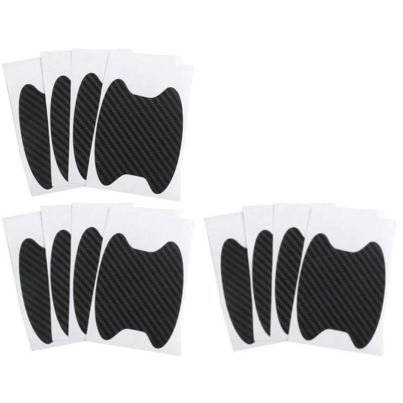 Автомобильные наклейки против царапин, дверная ручка автомобиля, защитная пленка из углеродного волокна, защитная пленка для автомобильной ручки, Стайлинг, внешние аксессуары