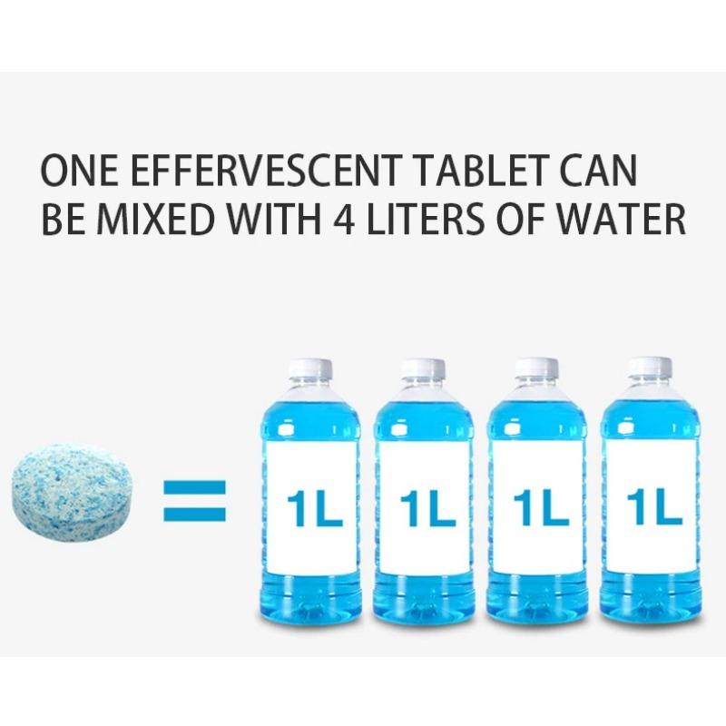 1/10/20/40/100PCS Solid Cleaner Car Windscreen Cleaner Effervescent Tablet Auto Wiper Glass Solid Cleaning Concentrated Tablets Detergent