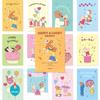 Monolike Happy & Lucky Happy Birthday Postcard 12-piece Set, Birthday S..., 1 Set