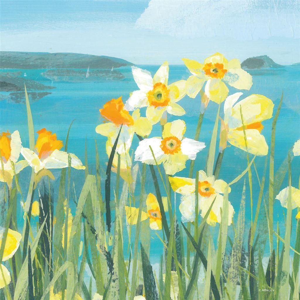 Claire Henley Coastal Spring Stretched Canvas