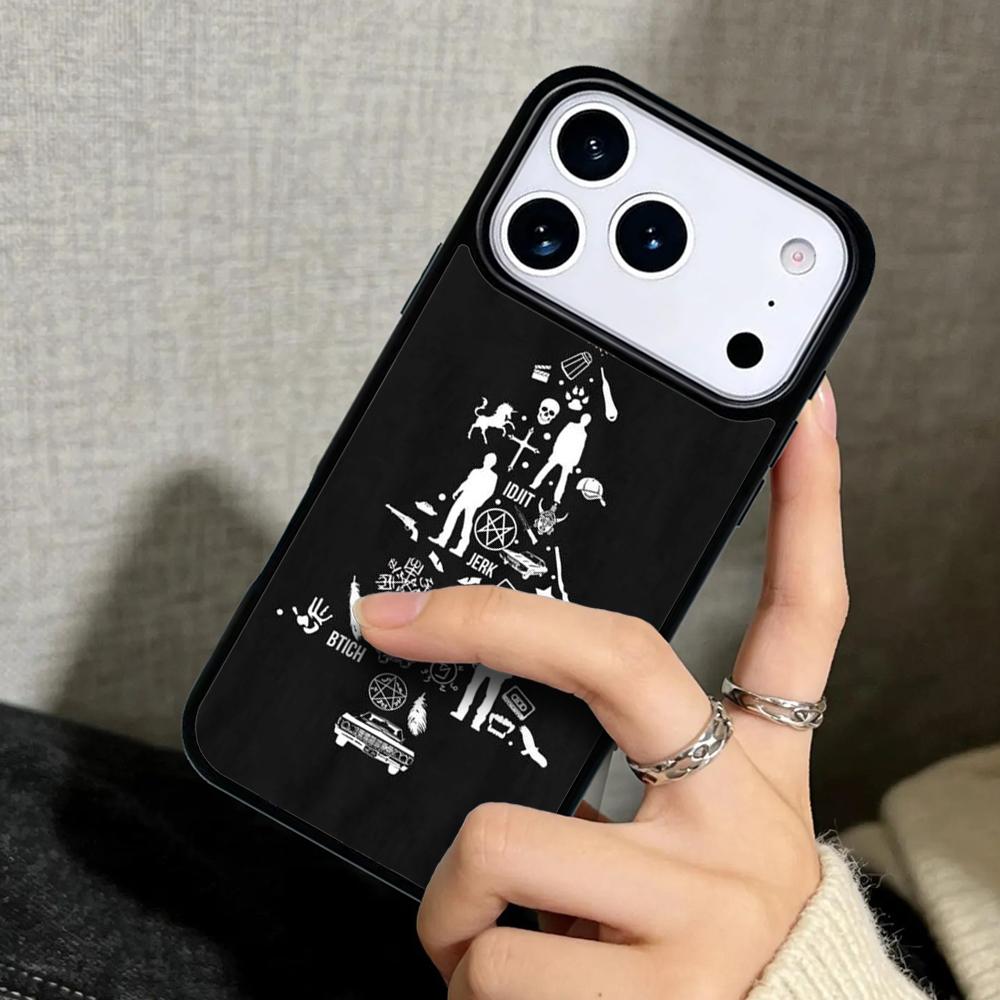 Capa Case for iPhone 17 Air 16 Pro Max 15 Plus 11 13 Mini 14 12 Back Phone Cover Supernatural Symbol soft