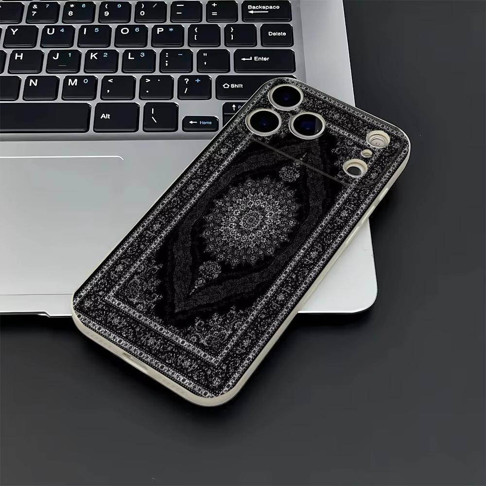 Винтажный персидский ковер Принт Чехол для телефона Для Iphone 17 Air 16 16e 15plus 14 13 12 11 Pro Max Boh Ковер Ударопрочный Силиконовый Чехол