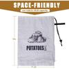 TOGETRUE Potato Onion Storage Bag, Fabric Onion and Potatoes Storage Bag, Washable Garlic Potatoes Onions Keeper with Drawstring for Pantry, 2 Pack