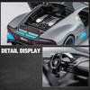 Игрушечная машинка 1/32 масштаба Bugatti Divo Металлическая игрушечная машинка из сплава Литые игрушечные машинки и игрушечные транспортные средства Модель машины Миниатюрная модель машинки Игрушки для детей Рождественский подарок