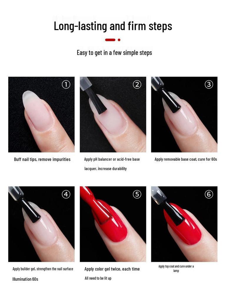 AS Nail Art Гель против отслоек Топ и Базовое покрытие без липкого слоя Светотерапия Прозрачный набор - Долговечное укрепление.