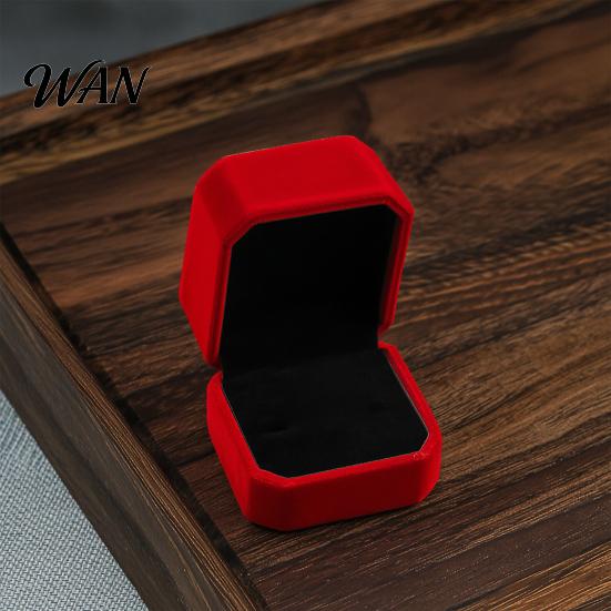 Pocket-sized Ring Box Velvet Box, Small Portable Jewelry Gift with Soft Firm Lock Lining Anti-Scratch Design, Case for Wedding, Engagement,