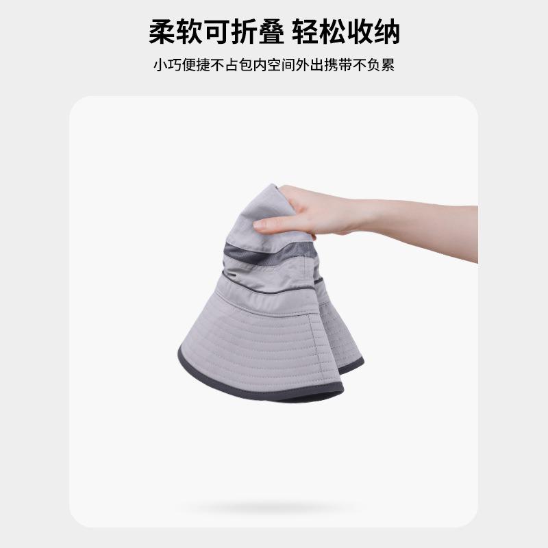 Summer Anti-ultraviolet Sun Hat Parent-child Outdoor Big Eaves Bucket Hat Breathable Anti-splashing Water Sunscreen Hat for Boys and Girls