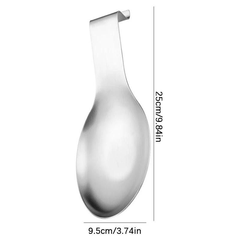 1 шт. Подставка для ложки из нержавеющей стали в форме рыбы Утолщенная нержавеющая сталь Буфетный зажим Поднос Держатель кухонной утвари для отеля Ресторана