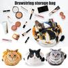 Drawstring Storage Bag for Clothes Shoes Towels Cat Shape Foldable Reusable Organizing
