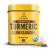 Turmeric and Ashwagandha Tea (15 Pack, 2.5 G), Turmeric Ashwagandha Herbal Tea