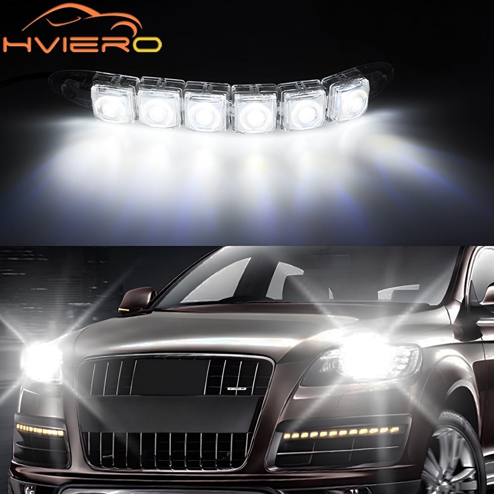 1PCS DRL COB White Flexibles Fog Lights Day Times Running Auto Head Lamp Waterproof 10w Bright Led Car Styling Gluttonous Snake