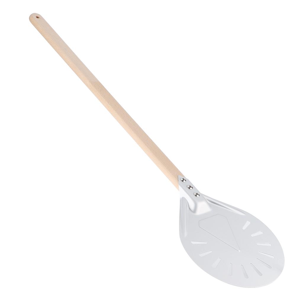 Лопатка для пиццы со съемной деревянной ручкой 60 см, нескользящая круглая лопатка для пиццы, кухонные принадлежности(8in )