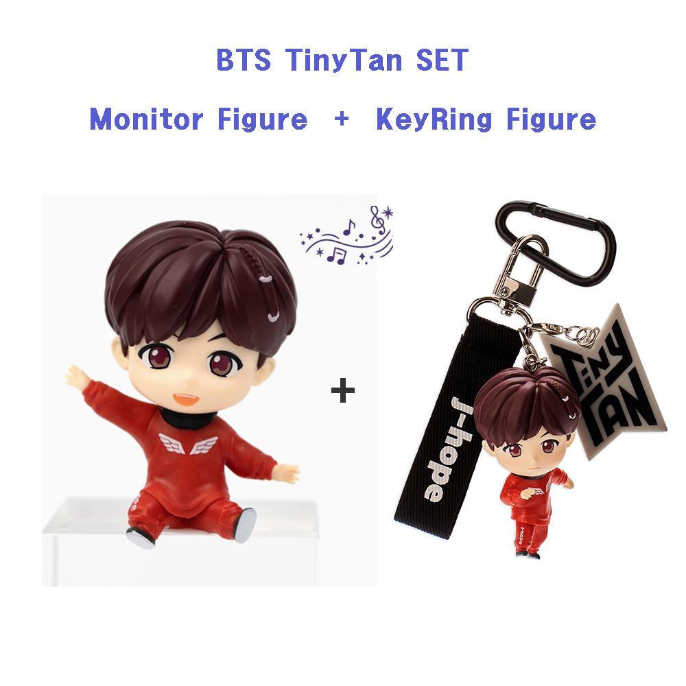 BTS (Бантан мальчики) «KeyRing + Monitor Figure SET», TinyTan, официальный, оригинальный, аутентичный, армейский, фигурка айдола, KPOP
