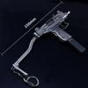 15 см сплав миниатюрный пистолет-пулемет модель Uzi подвеска высокое качество пистолет брелок ремесло кулон поддельный пистолет оружие детские подарки