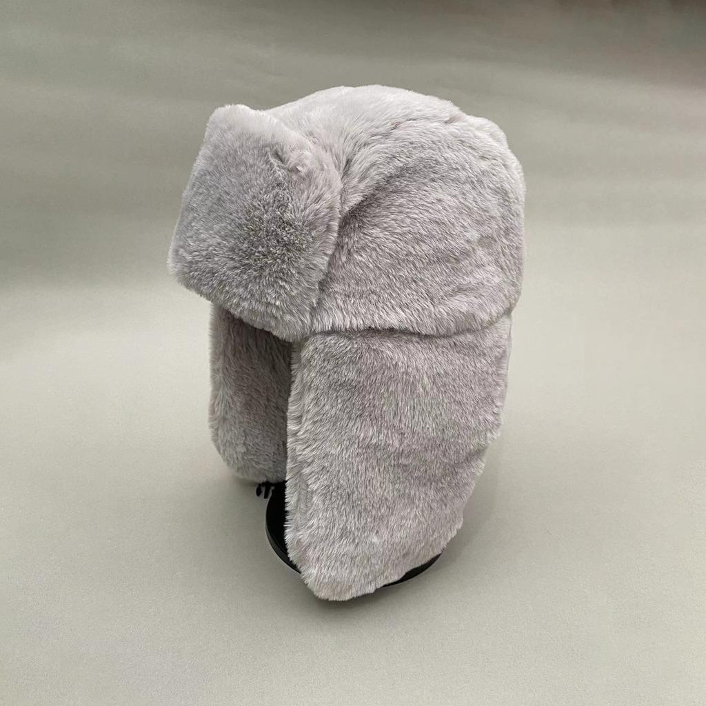 Зимняя теплая плюшевая шапка-пилот из искусственного меха со съемными ушными клапанами - Шапка-бини для женщин, для холодной погоды, катания на лыжах, сноуборде, пеших прогулок, зимняя шапка