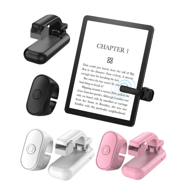 2-in-1 Page Turner Clicker Wireless Page Turner Remote Control E-Reader Phone Camera Record Trigger Remote for Kindle Paperwhite