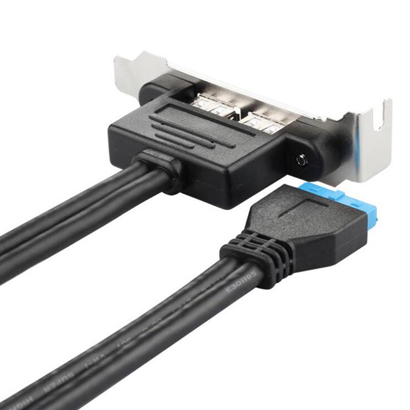 2Ports Usb 3.0 Back Panel To Motherboard 20Pin Header Connector With Pci Slot