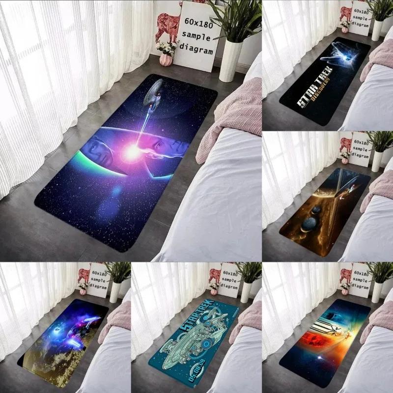 2025 New Star T-Trek Floor Mat Non-Slip Carpet for Living Room Bedroom Kawaii Rug for Entrance Cozy Foot Mat for Home Decor