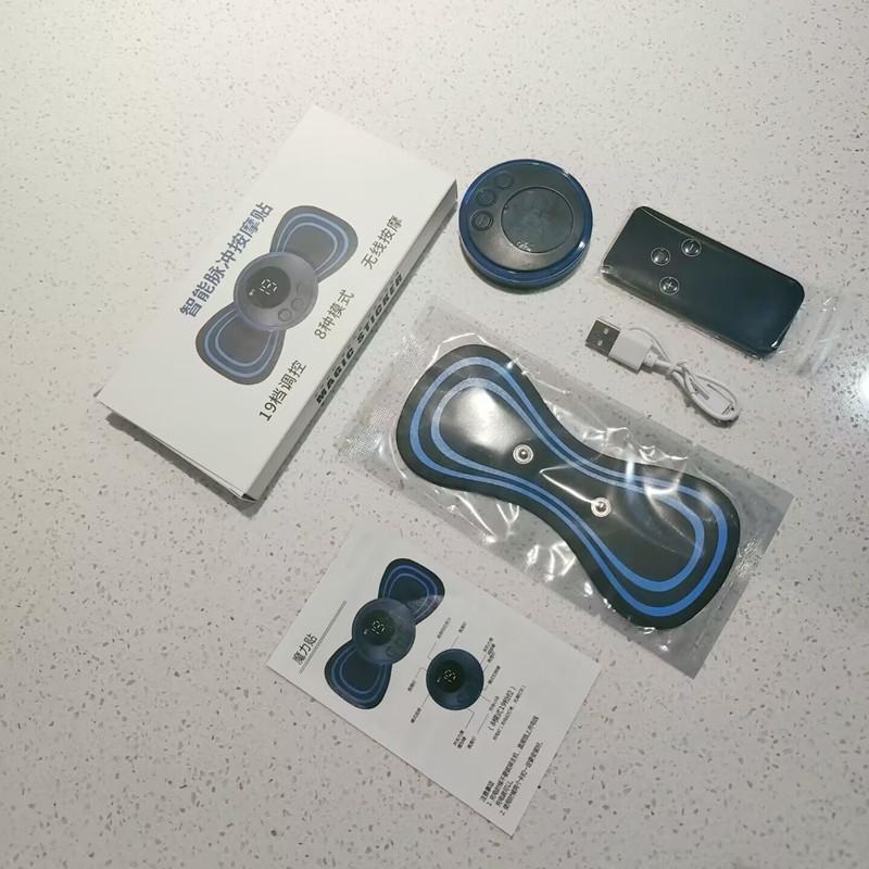 1/8 Modes 19 Gears Electric Neck Massager Pain Relief for Shoulder Back Leg Body Mini Cushion