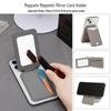 Магнитный кожаный держатель для карт и подставка-зеркало для iPhone 17 Pro Max/16