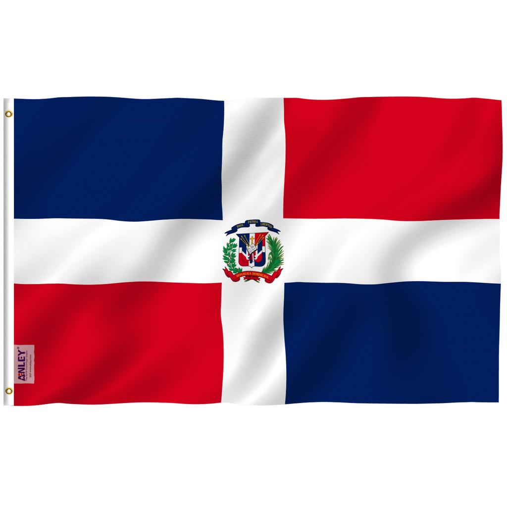 Anley Fly Breeze 3x5 Foot Dominican Republic Flag Dominican National Flags