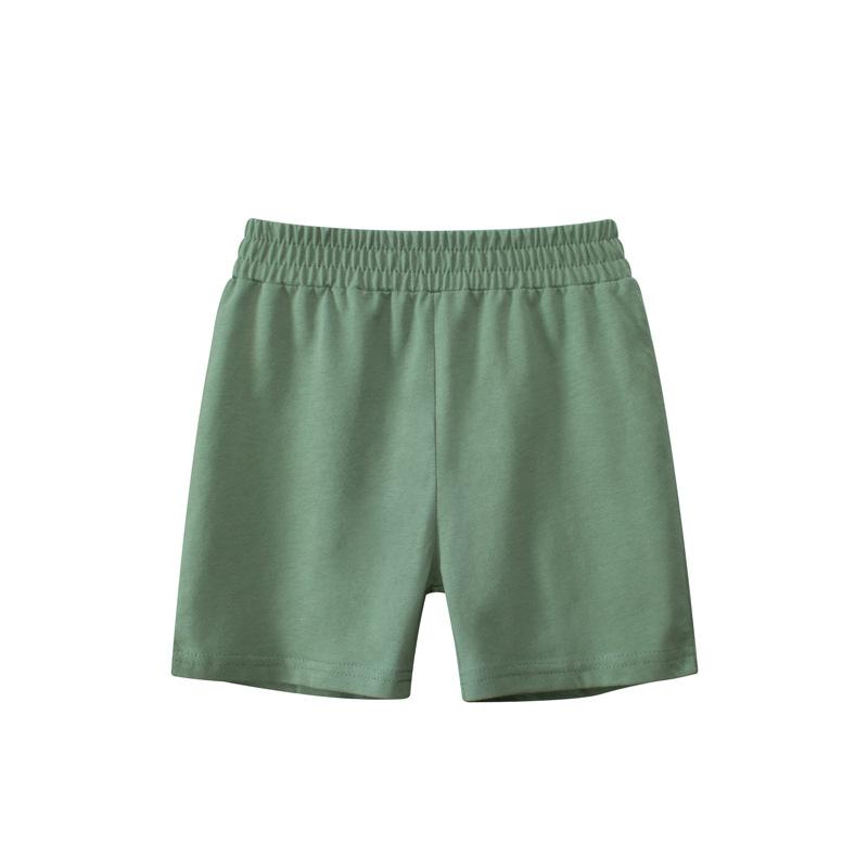 Children's Pull On Solid Color Shorts For Boys