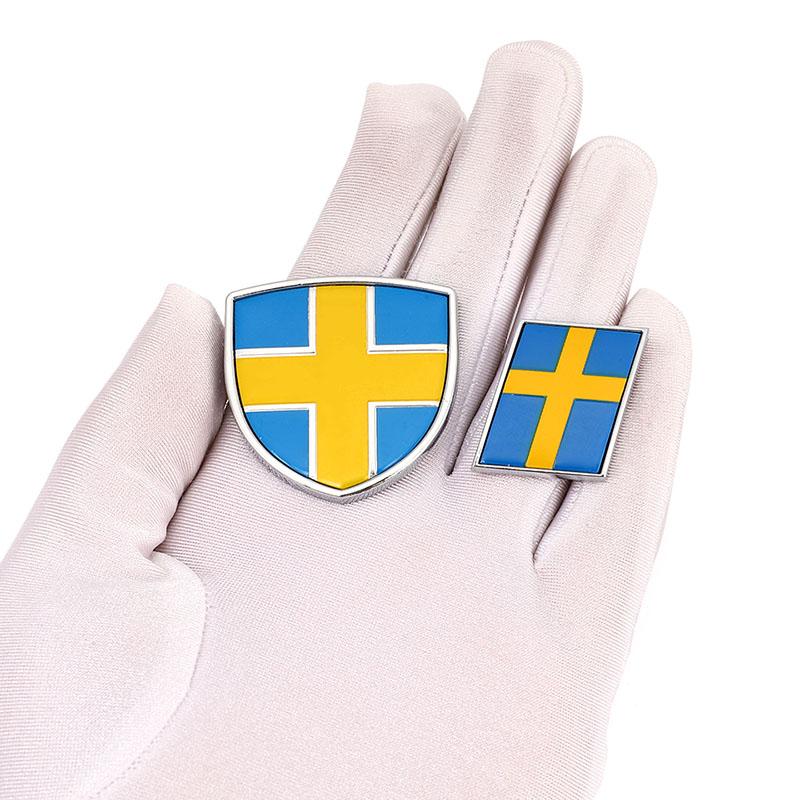 3D металл Швеция двойной двигатель AWD логотип эмблема значок наклейки на автомобиль наклейка для Ocean V40 V60 V90 XC60 XC90 XC40 S60 S90 S80 C30