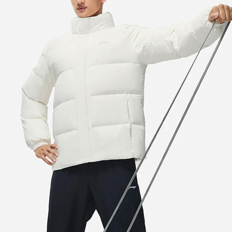 Li Ning Серия Фитнес FW23 Пуховик Мужской Слоновая кость AYMT105-1