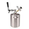Beer Mini Keg System 2L Stainless Steel Mini Keg Growler Tap System Home Brew Coffee Keg Adjustable