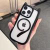 3D Cat Ear Magnetic Charging Case for IPhone 17 16 15 14 13 12 11 Pro Max 16 Plus 12 13 Mini 17Air Transparent PC TPU Armor Cover