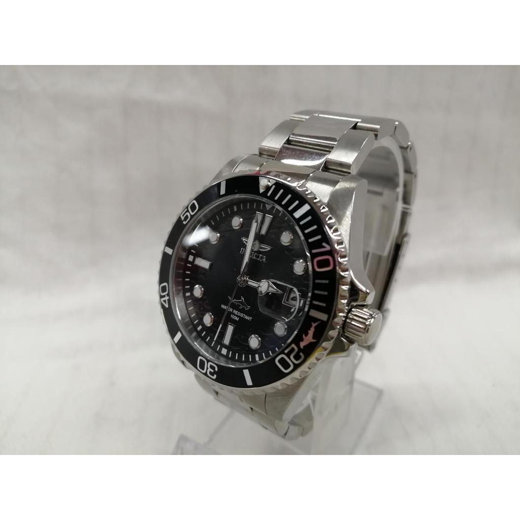 Подержанные часы INVICTA SLV/BLK/кварцевые с коробкой
