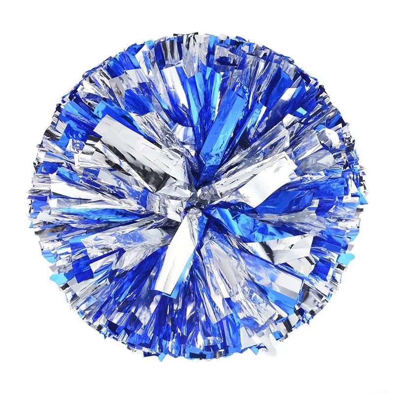 Женские разноцветные помпоны для черлидинга, шарики для черлидинга, черные и синие, золотые, серебряные, красные, зеленые, танцевальные аксессуары для черлидинга