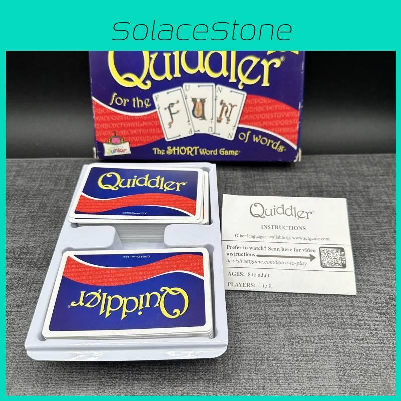 Увлекательная карточная игра Квиддлер для семьи и друзей с дизайном «Пять корон», идеально подходящая для стратегии и веселых посиделок