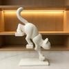 Go Upstairs/Downstairs Desktop Dog Figurine Unique Cat Statues Crafts  Bedroom Decor